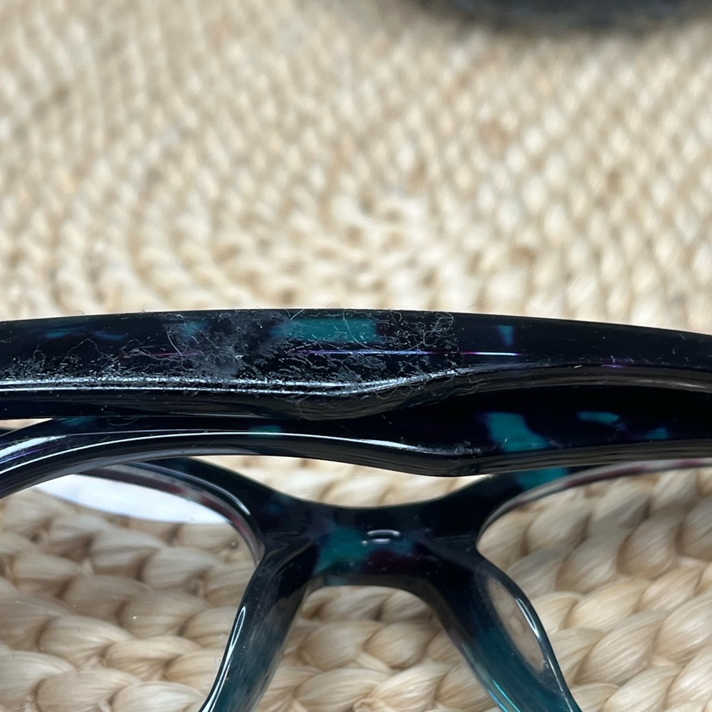 Kate Spade Rebecca Black & Blue Printed Eyeglasses - Picture 6 of 7